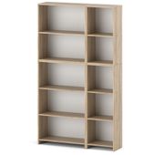 Regał Drewniany Na Książki 110cm Dąb Sonoma Słupek Na Zabawki Segregatory