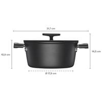 Garnek FISKARS Hard Face 3,5 l 1052227 z powłoką nieprzywierającą i pokrywką