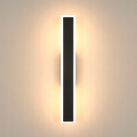 LAMPA KINKIET LED ŚCIENNA CZARNA NOWOCZESNA DO SALONU W KORYTARZU 12W 3000K