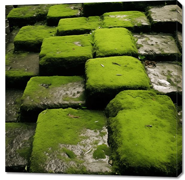 Obraz 90x90cm Zielona Mozaika zdjęcie 1