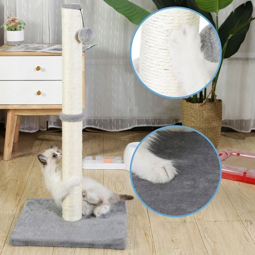 STABILNY WYSOKI SŁUPEK DRAPAK DO DRAPANIA 88 CM DLA KOTA SZEROKA PODSTAWA na Arena.pl