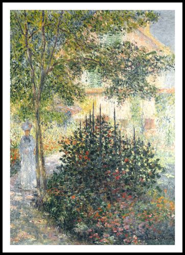Plakat 70x100cm Camille Monet in the Garden, Monet Vintage na Arena.pl