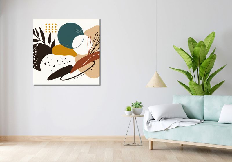 Obraz 90x90cm Kwiatowy Kalejdoskop zdjęcie 2