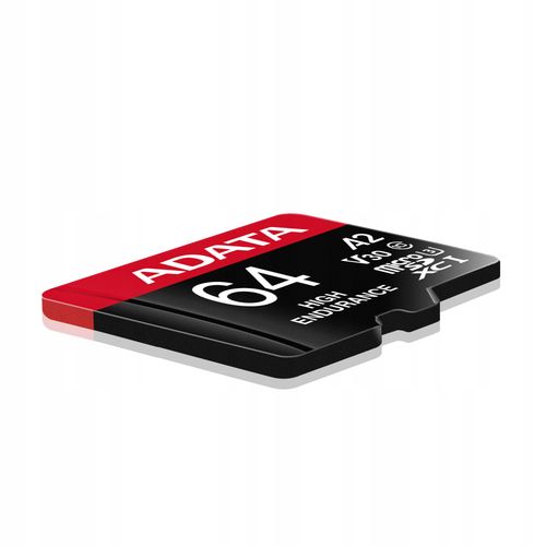 Karta microSD ADATA 64GB microSDXC HIGH Endurance UHS-I U3 V30S na Arena.pl