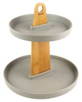 patera dwupoziomowa ceramika i drewno husla 73975