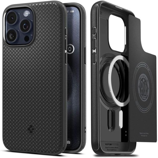 SPIGEN MAG ARMOR MAGSAFE IPHONE 15 PRO MAX MATTE BLACK zdjęcie 1