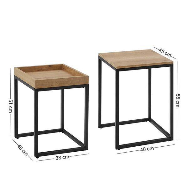 Stolik Kawowy 2 częściowy - LNT02N zdjęcie 3