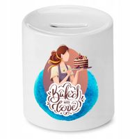 Skarbonka Dla Piekarza Baked With Love Prezent Z Nadrukiem Ze Zdjęciem