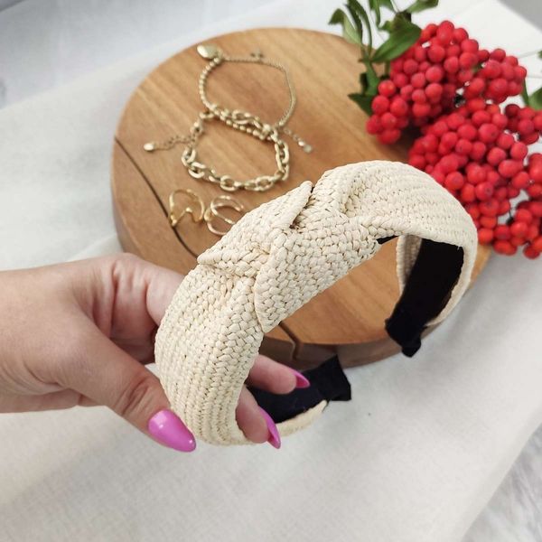 Opaska Turban Wiklinowa Pleciona O286K zdjęcie 3