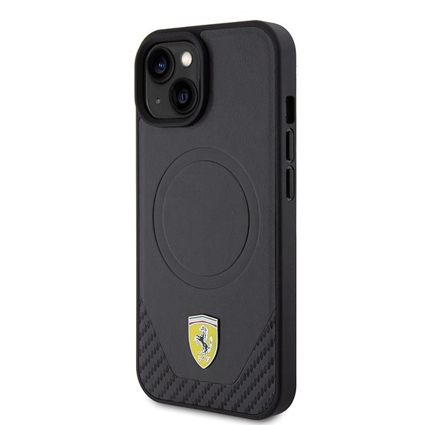 Etui Ferrari do iPhone 15, iPhone 14, iPhone 13, Czarny MagSafe zdjęcie 2