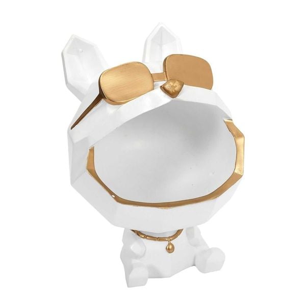 Organizer Pies w okularach biały zdjęcie 1