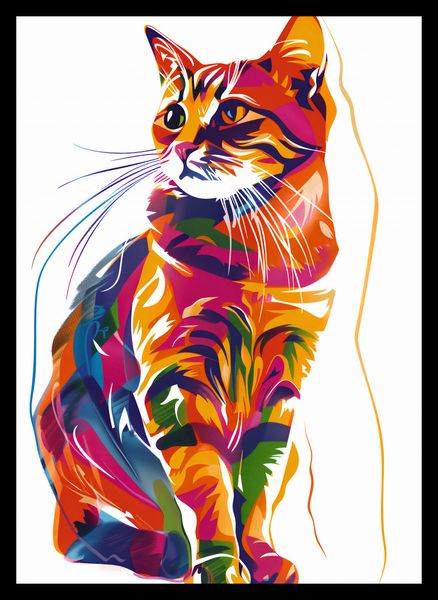 Plakat 25x35cm Nasycony Kot zdjęcie 2