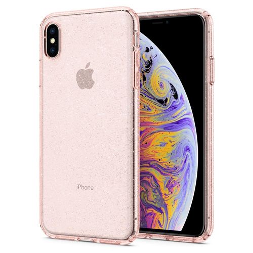 Spigen Liquid Crystal Glitter do iPhone XS Max rose quartz na Arena.pl