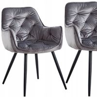 krzesło hf-058 velvet szare