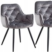 krzesło hf-058 velvet szare