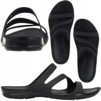 klapki damskie czarne crocs lekkie wygodne na lato 37-38 w7
