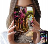 ETUI DO SAMSUNG GALAXY A14 5G - MALOWNICZA ULICZKA Z KAWIARNIĄ + SZKŁO