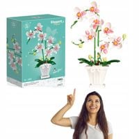 KLOCKI KONSTRUKCYJNE 718el 3D KWIATY UKŁADANKA ORCHIDEA STORCZYK prezent
