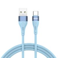 BWOO kabel USB - USB-C 1m 3A Minimalist Silicone niebieski X280C