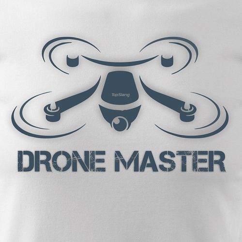 Koszulka z dronem drone DJI quadrocopter męska biała REGULAR XL na Arena.pl