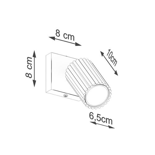 Kinkiet KARBON czarny na Arena.pl