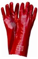 rękawice pcv długie full red 40cm - 12.0 par - rek gu 1707