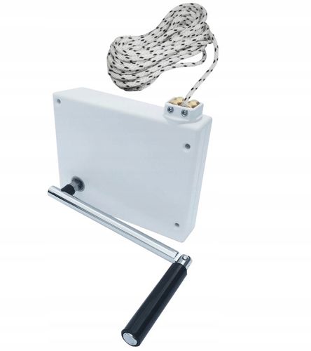 ZWIJACZ KORBOWY NA LINKĘ Z KORBĄ SELVE + LINKA 7MB BIAŁY do rolet zewn na Arena.pl