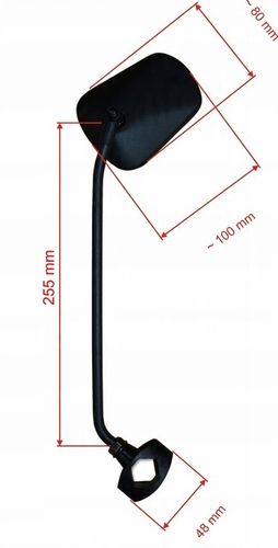 Lusterko rowerowe długie ramię AJS PLUS, POLSKIE na Arena.pl