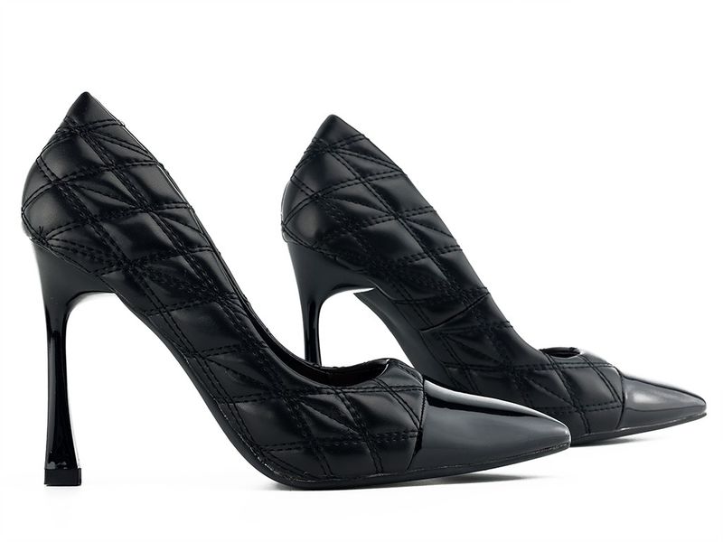 Czarne matowe szpilki damskie 40 zdjęcie 3