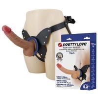 Pretty Love Wells 6.3" Silicone Dildo With Harness Briefs