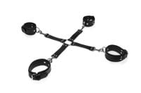 skórzane kajdanki krzyżak dominacja bondage whips