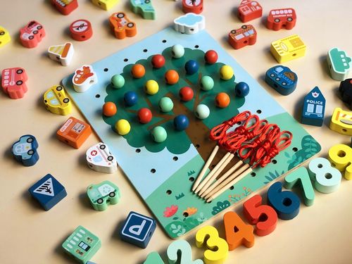 klocki cyferki drzewo jhtoy-988 na Arena.pl