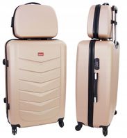 WALIZKA PODRÓŻNA ZESTAW 2w1 DUŻA XXL KUFEREK BAGAŻ 602 NA KÓŁKACH