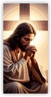 Baner religijny 200x100 cm Wizualna Modlitwa - Baner z Wizerunkiem Jezusa
