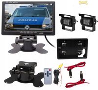 2x KAMERA COFANIA MONITOR 7 CALI DIODY IR 15M BUS