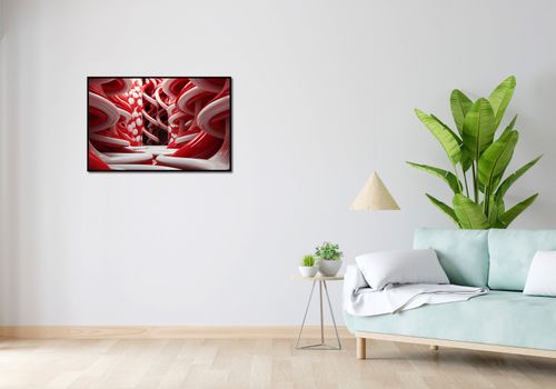 Plakat 86,4x56,8cm Czerwone Wiry na Arena.pl