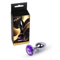 mylove toys - jewellery dark silver plug- purple