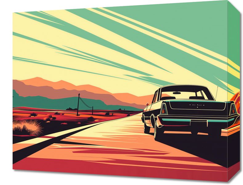 Obraz 50x40cm Droga przez Pustynię zdjęcie 1