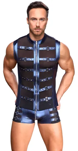 nek bokserki męskie matowe niebieskie z ćwiekami rozmiar l na Arena.pl