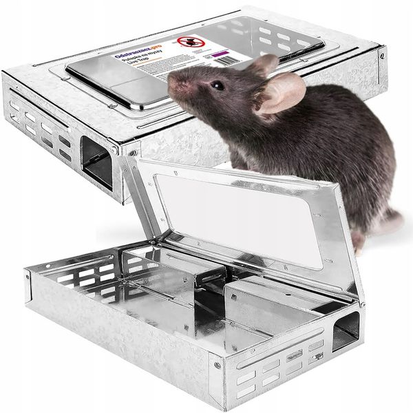 Pułapka Na Myszy Szczury Gryzonie Łapka Żywołapka Myszołapka Humanitarna zdjęcie 1