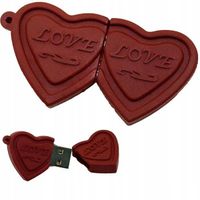 PENDRIVE USB SZYBKI FLASH DRIVE ULTRA PAMIĘĆ ZAWIESZKA CZEKOLADA SERCE 64GB