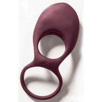 pierścień  vibrating double cockring daydream wine red