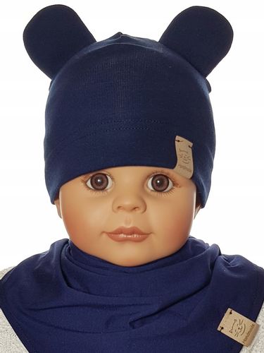 KOMPLET CHŁOPIECY CZAPKA MIKI + CHUSTKA CZAPECZKA CHUSTECZKA 3-12 MC 4WZORY na Arena.pl