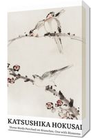 Obraz 30x50cm Design Three Birds, Hokusai Vintage do Salonu