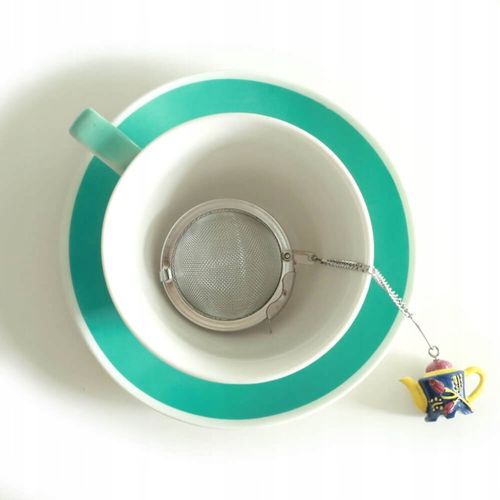 Metalowy zaparzacz kulka do herbaty z uroczą zawieszką imbrykiem dla mamy na Arena.pl