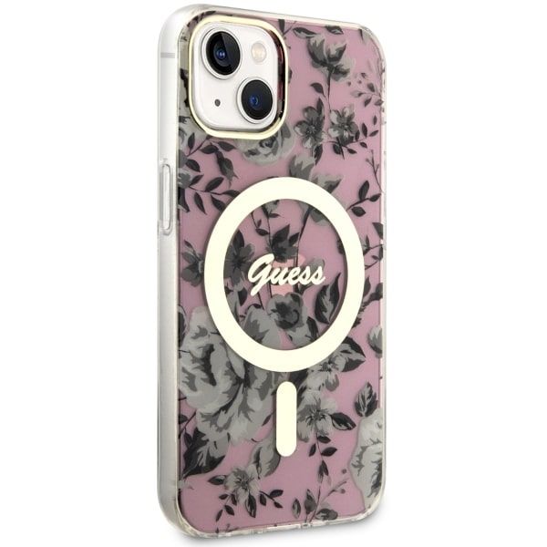 Etui Guess do iPhone 15, iPhone 14, iPhone 13, Różowy, MagSafe zdjęcie 4