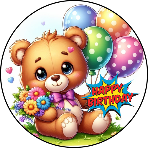 Opłatek na tort Urodziny Roczek Chrzest Miś Misiu na Arena.pl