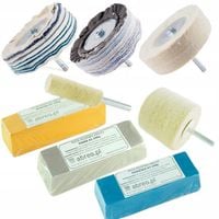 ZESTAW DO POLEROWANIA ALUMINIUM METALU STALI NIERDZEWNEJ INOX FELG LUSTRO