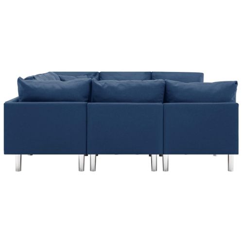 Sofa Modułowa, Tkanina, Niebieska na Arena.pl