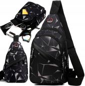 Plecak Torba Męska Saszetka Na Ramię Miejska Sport